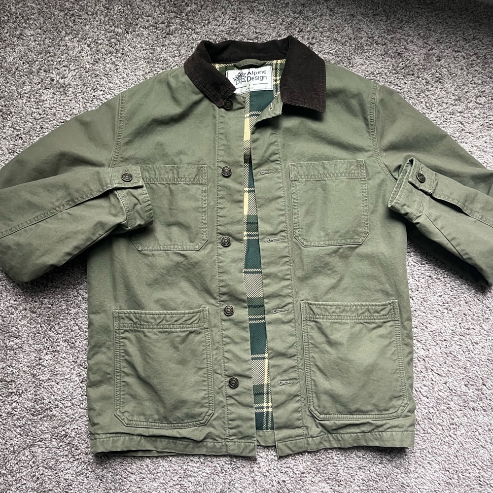 Alpine Design Medium Olive Green Chore Jacket - Picture 2 of 6